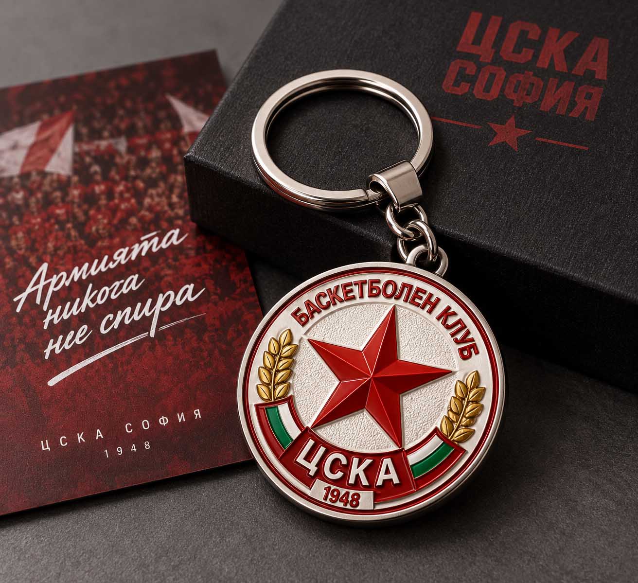 Метален ключодържател с релефна емблема